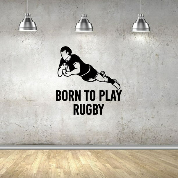 Life Is Simple Play Rugby Wall Art Sticker Quote Decal Vinyl Transfer